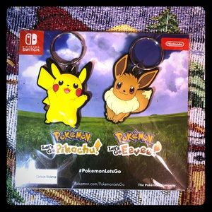 COPY - Pokémon Pikachu & Eevee Keychains